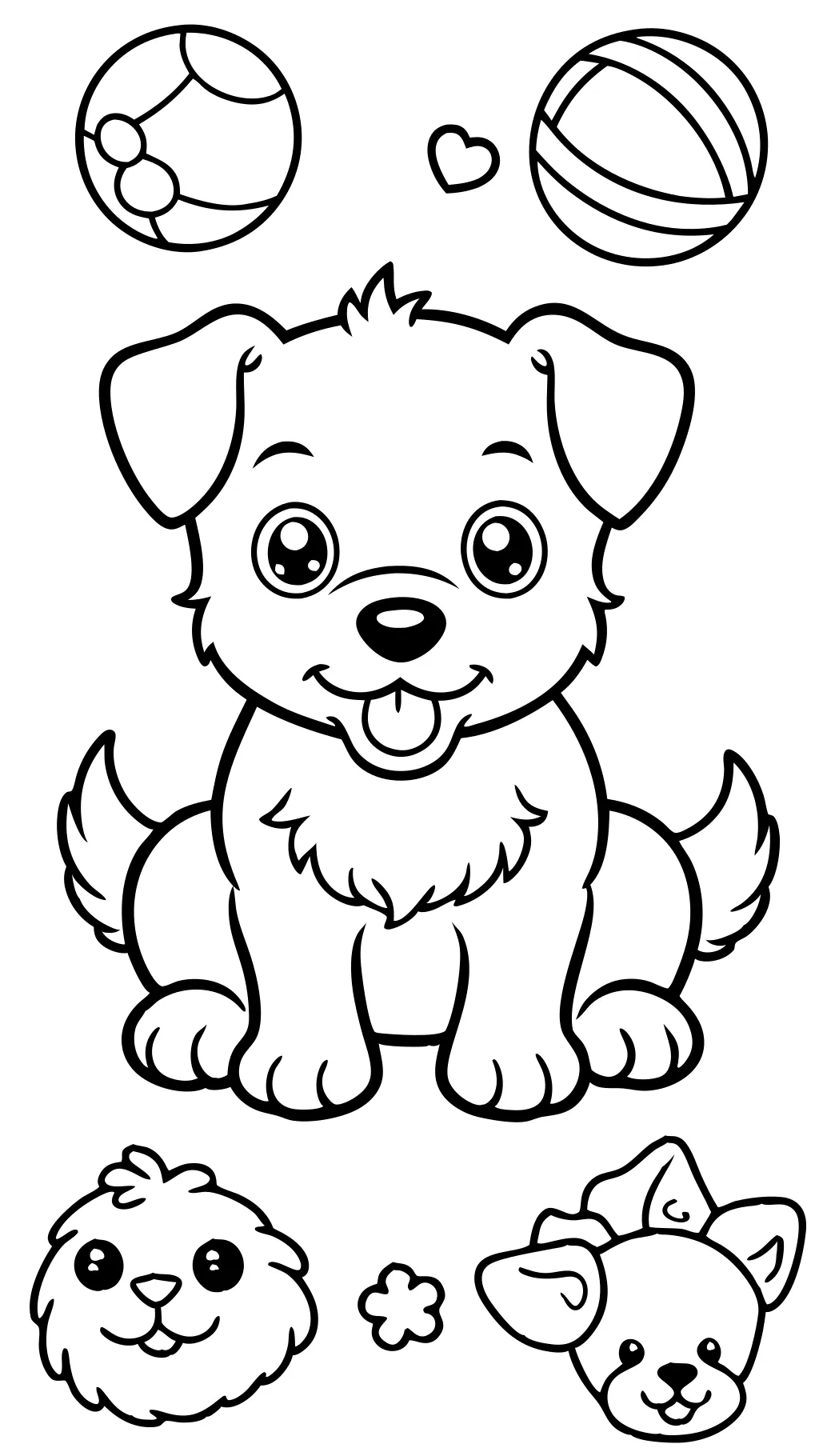 coloriages de chiot gratuit